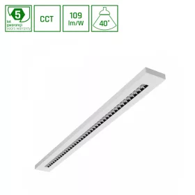 WLD PLANK  20W/30W/40W CCT 230V 40° IP20 1195X100X25 WHITE