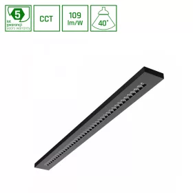 WLD PLANK  20W/30W/40W CCT 230V 40° IP20 1200X100X25 BLACK