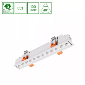  GRID S OPRAWA PODTYNKOWA 12W CCT 230V 40st IP20 230x34x61mm BIAŁY 5 LAT GW. SPECTRUM
