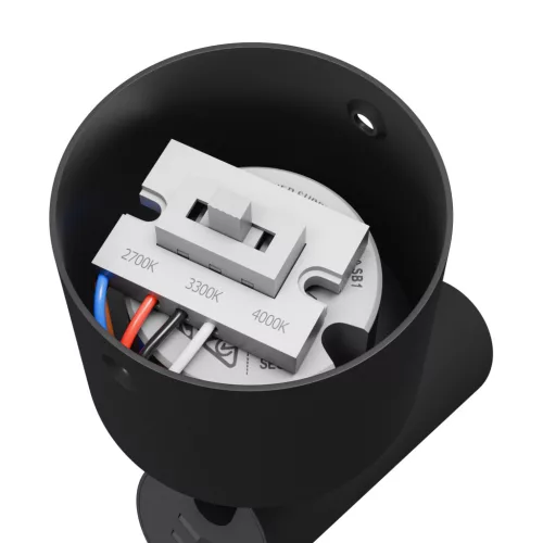 SPOT S OPRAWA NATYNKOWA 6W CCT 230V 30st IP20 śr.35x122x184mm CZARNY 5 LAT GW. SPECTRUM