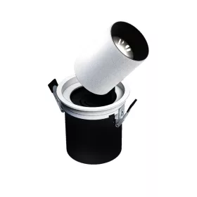   IN OUT - MODEL M - süllyezetett DOWNLIGHT, ADJ. EXTENSION AND DIRECTION, 12W 36DEG 100X110 MM, Fehér