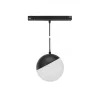 SYSTEM SHIFT - GLOBE P SUSPENDED SPHERE TRACK LIGHT 100MM (850MM CABLE) 5W 165DEG BLACK 5Y WARRANTY