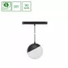 SYSTEM SHIFT CCT- GLOBE P SUSPENDED SPHERE TRACK LIGHT  FI100 (815MM CABLE) 5W 165DEG BLACK CCT SWITCH 5Y WARRANTY