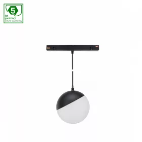   SYSTEM SHIFT SMART- GLOBE P SUSPENDED SPHERE TRACK LIGHT  FI100 (815MM CABLE) 6W 165DEG BLACK CCT/DIM 5 Y WARRANTY