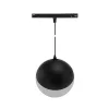 SYSTEM SHIFT - GLOBE P SUSPENDED SPHERE TRACK LIGHT 100MM (850MM CABLE) 5W 165DEG BLACK 5Y WARRANTY