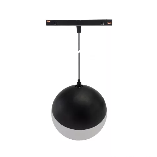 SYSTEM SHIFT - GLOBE P SUSPENDED SPHERE TRACK LIGHT 100MM (850MM CABLE) 5W 165DEG BLACK 5Y WARRANTY