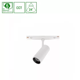   SYSTEM SHIFT CCT- SPOT S TRACK LIGHT 35x80x120MM 6W 24DEG WHITE CCT SWITCH 5Y WARRANTY