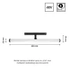 SYSTEM SHIFT - BEAM TRACK LIGHT 28X400X75MM 12W 150DEG BLACK 5Y WARRANTY