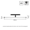 SYSTEM SHIFT - BEAM TRACK LIGHT 28X400X75MM 12W 150DEG BLACK 5Y WARRANTY