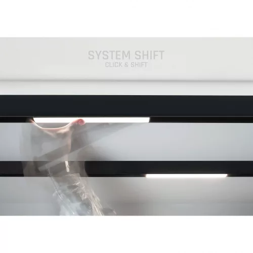 SYSTEM SHIFT - LINE L TRACK LIGHT 902X23X42MM 22W 100DEG BLACK 5Y WARRANTY