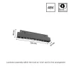 SYSTEM SHIFT - GRID S TRACK LIGHT 204X23X42MM 12W 35DEG BLACK 5Y WARRANTY