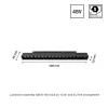 SYSTEM SHIFT - GRID M TRACK LIGHT 303X23X42MM 17W 35DEG BLACK 5Y WARRANTY