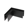 SYSTEM SHIFT -  HORIZONTAL "L" CONNECTOR BLACK 60x60mm