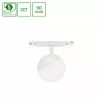 SYSTEM SHIFT CCT- GLOBE SPHERE TRACK LIGHT FI100X130MM 5W 165DEG WHITE CCT SWITCH 5Y WARRANTY