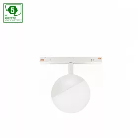   SYSTEM SHIFT SMART- GLOBE SPHERE TRACK LIGHT FI100X130MM 5W 165DEG WHITE CCT/DIM 5 Y WARRANTY