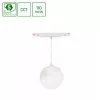 SYSTEM SHIFT CCT- GLOBE P SUSPENDED SPHERE TRACK LIGHT  FI100 (815MM CABLE) 5W 165DEG WHITE CCT SWITCH 5Y WARRANTY