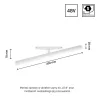 SYSTEM SHIFT - BEAM TRACK LIGHT 28X400X75MM 12W 150DEG WHITE 5Y WARRANTY 2 CIRCUITS
