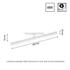 SYSTEM SHIFT - BEAM TRACK LIGHT 28X400X75MM 12W 150DEG WHITE 5Y WARRANTY CASAMBI