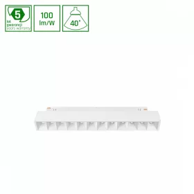   SYSTEM SHIFT SMART- GRID S TRACK LIGHT 204MM 12W 35DEG WHITE CCT/DIM 5 Y WARRANTY