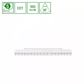   SYSTEM SHIFT CCT- GRID M TRACK LIGHT 330X23X42MM 17W 40DEG WHITE CCT SWITCH 5Y WARRANTY
