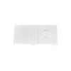 SYSTEM SHIFT - END CAP SLIM WHITE 2PCS SET