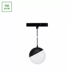   SYSTEM SHIFT BASIC - GLOBE P BALL LUMINAIRE SUSPENDED 90MM 10W  3000K BLACK