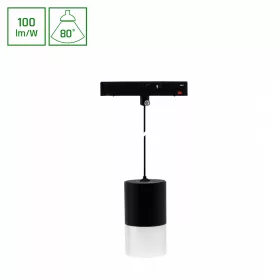   SYSTEM SHIFT BASIC - HANGIT LUMINAIRE SUSPENDED 55X95MM (1100MM WIRE) 6W 3000K BLACK