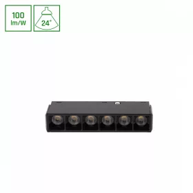   SYSTEM SHIFT BASIC - GRID XS LINEAR LUMINAIRE 110MM 6W 3000K BLACK