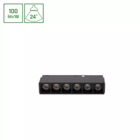   SYSTEM SHIFT BASIC - GRID XS LINEAR LUMINAIRE 110MM 6W 4000K BLACK