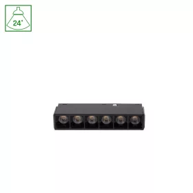   SYSTEM SHIFT BASIC - GRID XS LINEAR LUMINAIRE 110MM 6W 2700K BLACK
