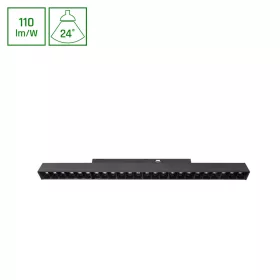   SYSTEM SHIFT BASIC - GRID M LINEAR LUMINAIRE 330MM 18W 2700K BLACK