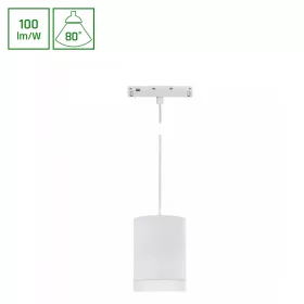   SYSTEM SHIFT BASIC - HANGIT LUMINAIRE SUSPENDED 55X95MM (1100MM WIRE) 7W 4000K WHITE