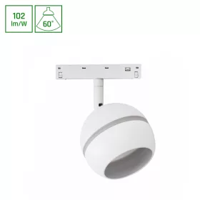   SYSTEM SHIFT BASIC - GLOBE RING BALL LUMINAIRE 90MM 10W 2700K  WHITE