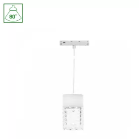   SYSTEM SHIFT BASIC - HANGIT CRYDEGAL LUMINAIRE SUSPENDED 55X110MM (1100MM WIRE) 7W 2700K WHITE