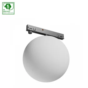   SYSTEM SHIFT NANO - GLOBE SHPERE TRACKLIGHT 100x120MM 7W BLACK 5Y WARRANTY