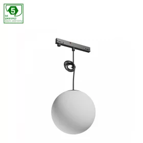   SYSTEM SHIFT NANO - GLOBE P SHPERE TRACKLIGHT PENDANT 100+1000MM CABLE 7W BLACK 5Y WARRANTY