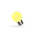 LED BALL G45 E-27 230V 1W  YELLOW PCV SPECTRUM