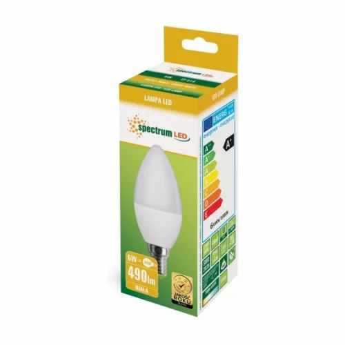 LED CANDLE C37 E-14 230V 6W NW SPECTRUM