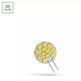LED G4 12V 1.2W 12 LED WW 20mm SPECTRUM