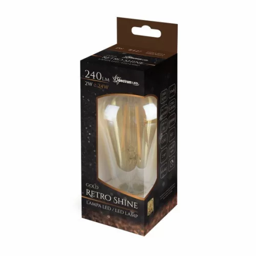 LED DEG64 E-27 230V 2W COG WW RETROSHINE SPECTRUM