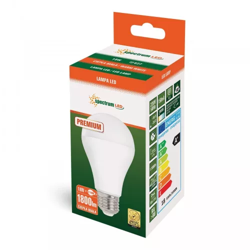 [OUTLET] LED GLS PREMIUM E27 230V 18W 1800lm WW