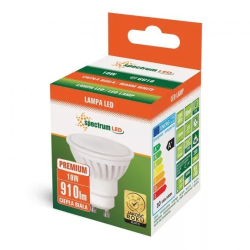 LED GU10 230V 10W SMD WW CERAMIC PREMIUM SPECTRUM