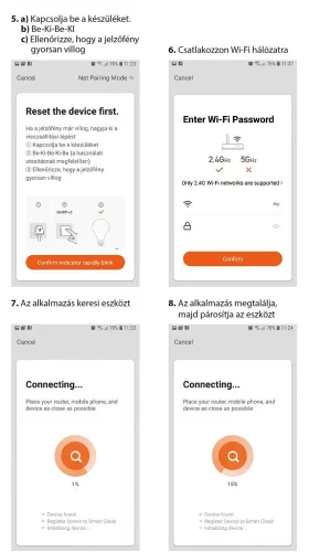 LED GLS A60 5W COG 230V CCT+DIM MILKY WI-FI SPECTRUM SMART