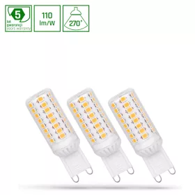   LED G9 230V 4W CW DIMMABLE SMD 5Y WARRANTY PREMIUM SPECTRUM 3-PACK