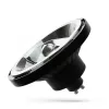 LED AR111 GU10 230V 12W COB 15DEG WW BLACK SPECTRUM 5Y WARRANTY
