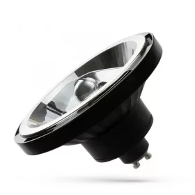   AR111 GU10 LED-fényforrás, 12 W, COB, Természetes fehér, fekete, 5 év garancia