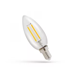 LED CANDLE C35 E-14 230V 1W COG WW CLEAR SPECTRUM