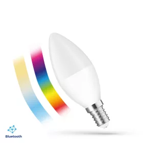   LED CANDLE C38 4,9W E-14 230V RGBW+CCT+DIM BTM SPECTRUM SMART EASY SMART