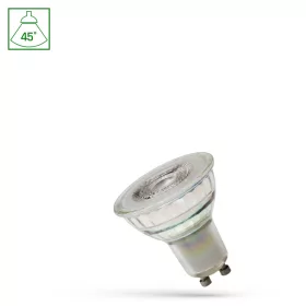 LED GU10 230V 4,5W (4W) SMD 45DEG NW WITH LENS SPECTRUM