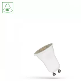 LED MR11 GU10 230V 2W SMD 55DEG NW WITH LENS SPECTRUM